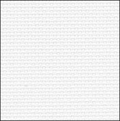 White/Silver Aida 16, 38"x 35", Fabric Flair