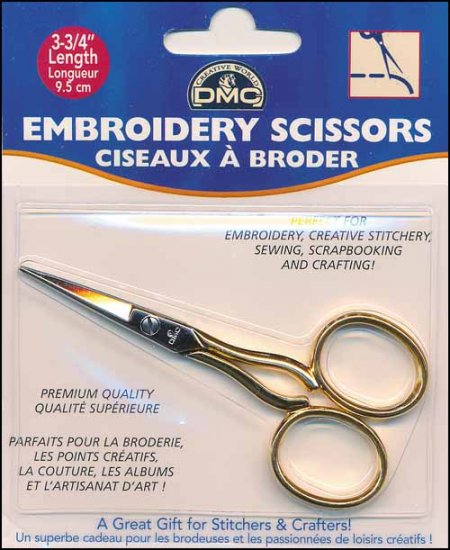Gold Handle Embroidery Scissors - Click Image to Close
