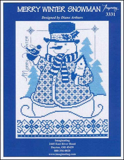 Merry Winter Snowman - Click Image to Close