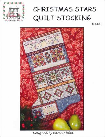 Christmas Stars Quilt Stocking - Click Image to Close