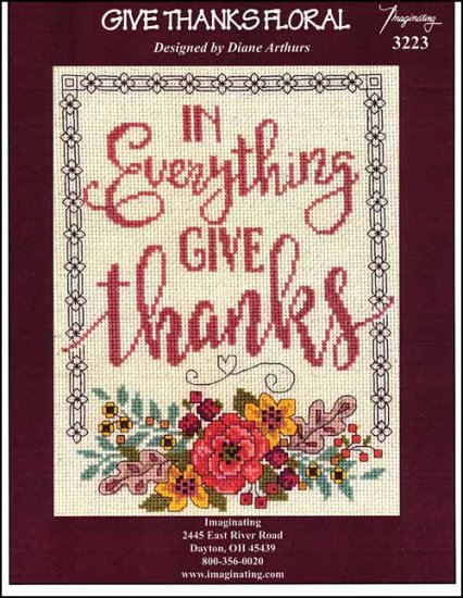 Give Thanks Floral - Click Image to Close