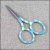(image for) Blue and Yellow Floral Embroidery Scissors