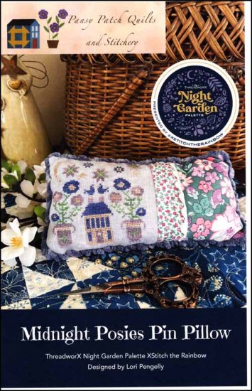 Midnight Posies Pin Pillow - Click Image to Close