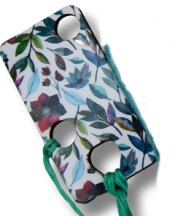 (image for) Leafy Flowers Wooden Floss Drops, pack of 6