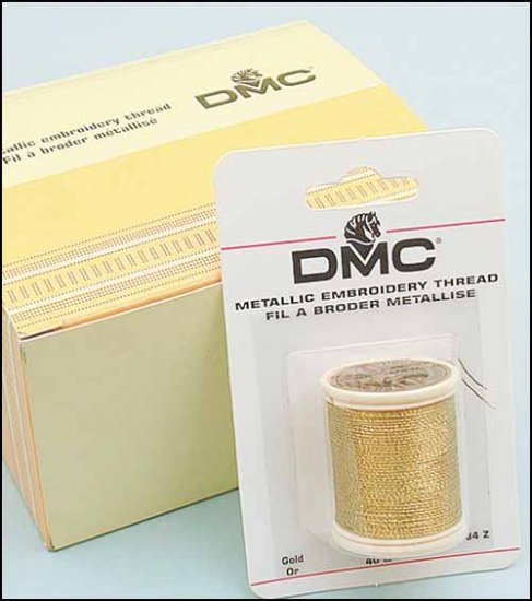 DMC Metallic Floss Spools. Light Silver (283Z) - Click Image to Close