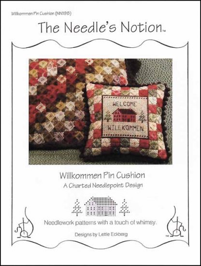 Willkommen Pin Cushion - Click Image to Close