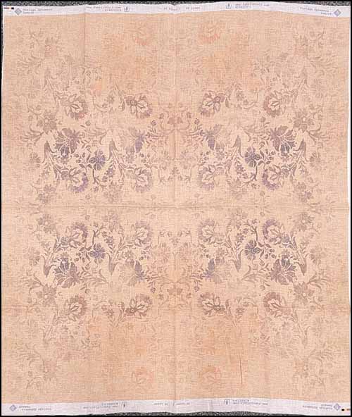(image for) Vintage Ephemera Damask 36ct Linen - Click Image to Close