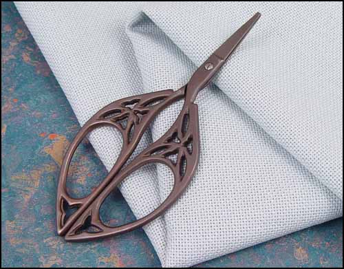 Bronze Butterfly Embroidery Scissors - Click Image to Close