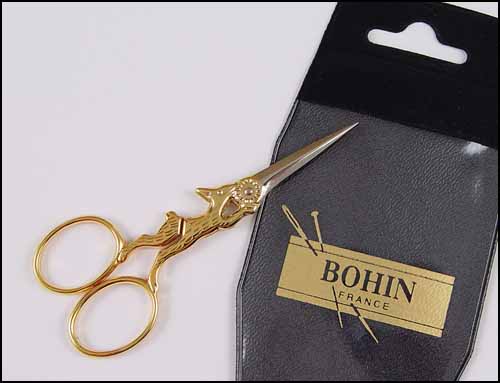 Bohin Gilded Rabbit Embroidery Scissors - Click Image to Close