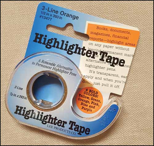Orange Highlighter Tape - Click Image to Close