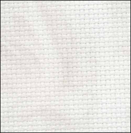 Smokey White Vintage Aida 14, 43" x 1yd, Zweigart - Click Image to Close