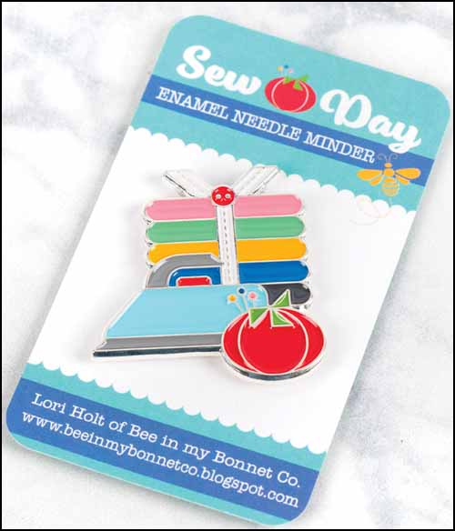(image for) Sew Day Enamel Needle Minder - Click Image to Close