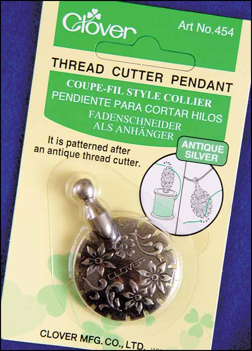(image for) Antique Silver Thread Cutter Pendant - Click Image to Close