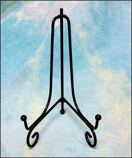 (image for) 4" Folding Black Metal Easel, Pack of 5 - Click Image to Close