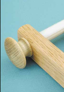 Oak Knobs for Scroll Frames - Click Image to Close