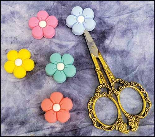 (image for) Pretty Daisies Point Protectors, pack of 5 - Click Image to Close