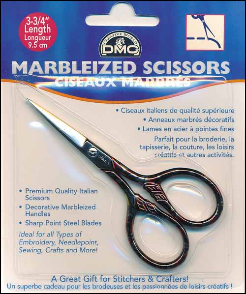 (image for) Golden Copper Marbleized Embroidery Scissors - Click Image to Close