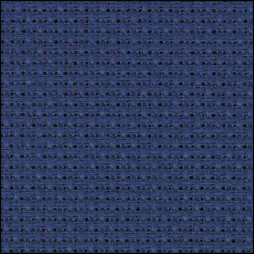 Navy Aida 14, 43" x 1yd, Zweigart - Click Image to Close