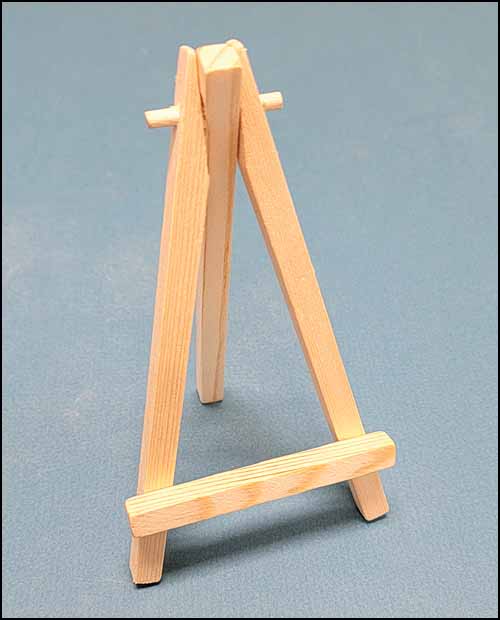 (image for) 6" Unpainted Wood Easels, Pack of 10. - Click Image to Close