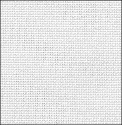 White 36ct Cotton/Rayon Evenweave - Click Image to Close