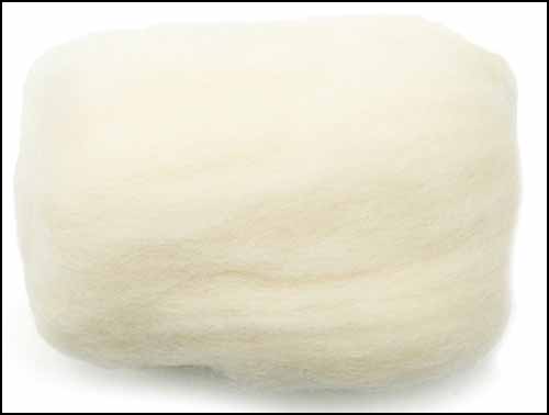 Off White Wool Roving - Click Image to Close