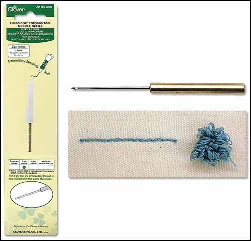 3 Ply Needle Refill for Embroidery Stitching Tool - Click Image to Close
