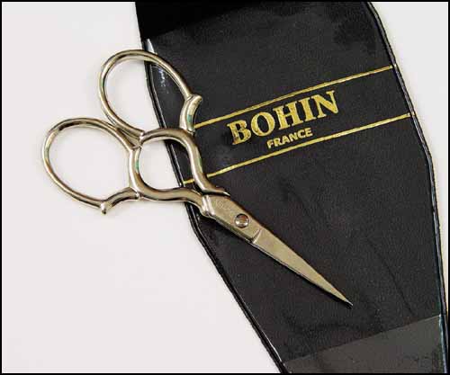 Bohin Grands Anneaux Embroidery Scissors - Click Image to Close