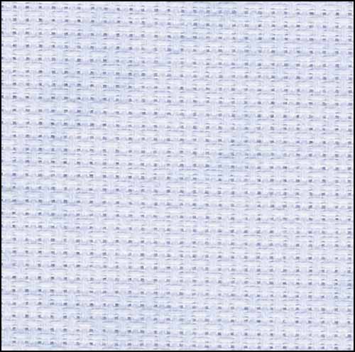 Blue Whisper Vintage Aida 14, 43" x 1yd, Zweigart - Click Image to Close