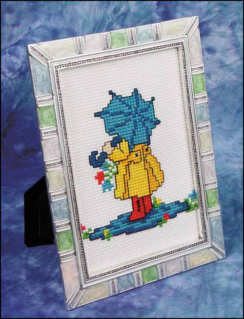 (image for) Antique Silver/Pastel Enamel 3½" x 5" Decorative Frame - Click Image to Close