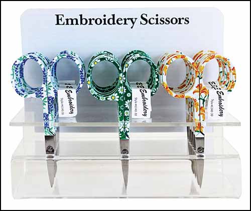(image for) Floral Embroidery Scissors 6340-30 Display Unit - Click Image to Close