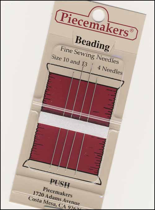 (image for) Beading Needles Size 10/13, Piecemakers - Click Image to Close