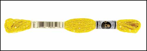 DMC Etoile Floss Color 444 Dark Lemon - Click Image to Close