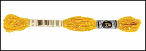 DMC Etoile Floss Color 972 Deep Canary - Click Image to Close