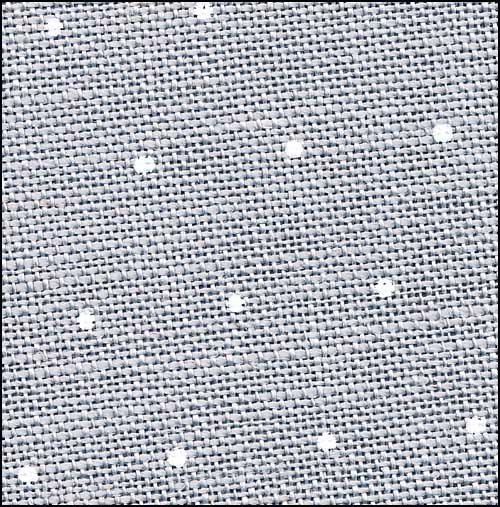 Grey Belfast Linen w/White Mini Dots - Click Image to Close