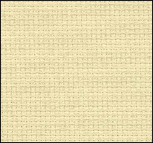 Lemon Chiffon Aida 14, 43" x 1yd, Zweigart - Click Image to Close