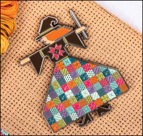 Quilted Witch Needle Minder - Click Image to Close
