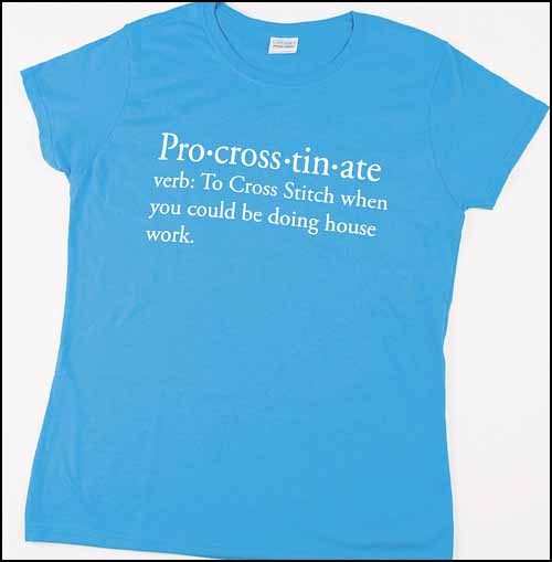 Pro-cross-tin-ate T-Shirt, Sapphire Small - Click Image to Close