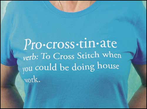 Pro-cross-tin-ate T-Shirt, Sapphire Medium - Click Image to Close