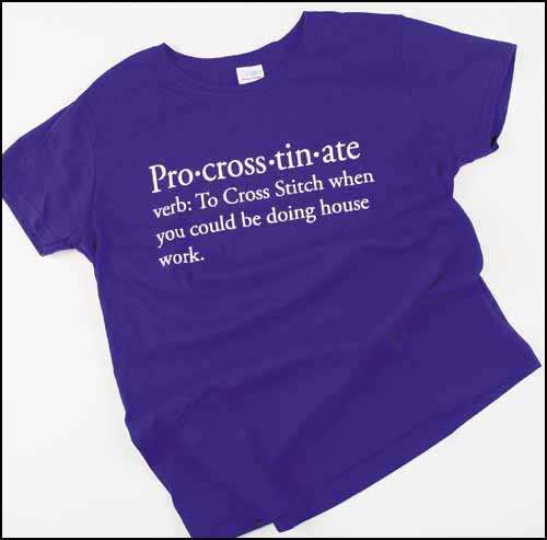 Pro-cross-tin-ate T-Shirt, Purple Medium - Click Image to Close