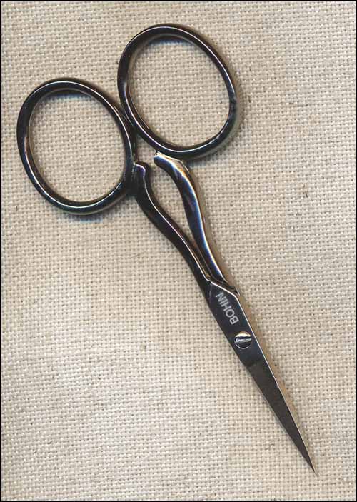 (image for) Bohin Aquatique 3½" Embroidery Scissors - Click Image to Close