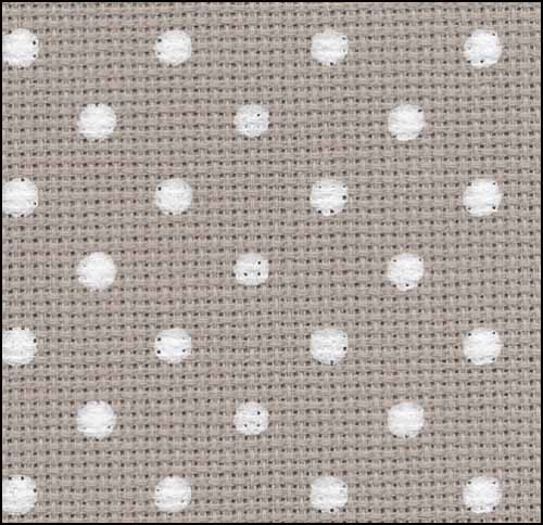Petit Point Creek/White Dots Aida 20, Zweigart - Click Image to Close