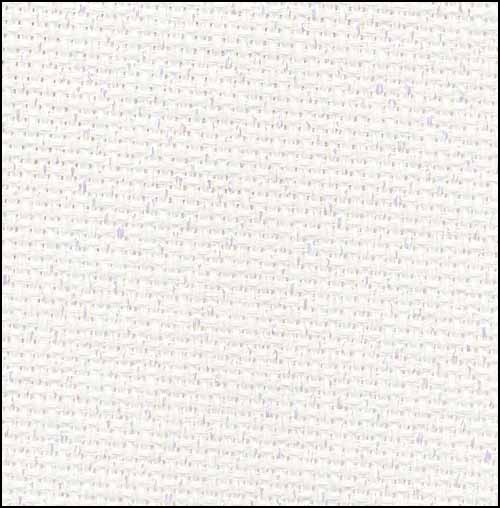 Opalescent White Aida 18 Short Cut 19" x 43" - Click Image to Close