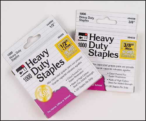 3/8" Heavy Duty Staples, 1000/box - Click Image to Close