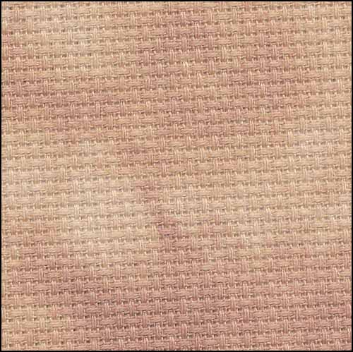 Pecan Aida 14, 35"x 39", Fabric Flair - Click Image to Close