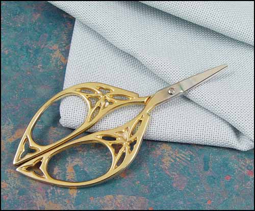 Gold Butterfly Embroidery Scissors - Click Image to Close
