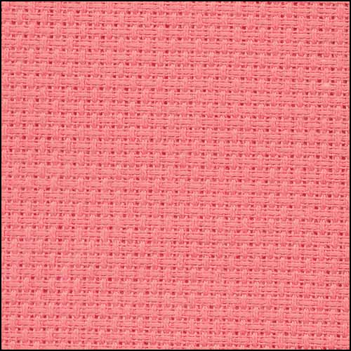 Coral Aida 14, 43" x 1 yard, Zweigart - Click Image to Close