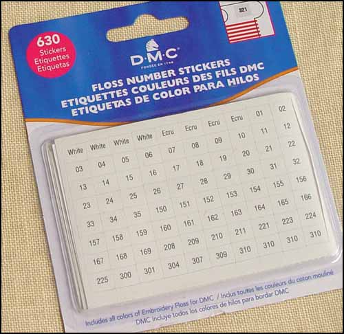DMC Floss Number Stickers - Click Image to Close