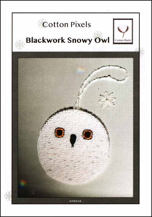 (image for) Blackwork Snowy Owl - Click Image to Close