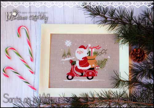 Santa on a Vespa - Click Image to Close