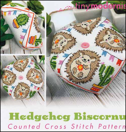 Hedgehog Biscornu - Click Image to Close